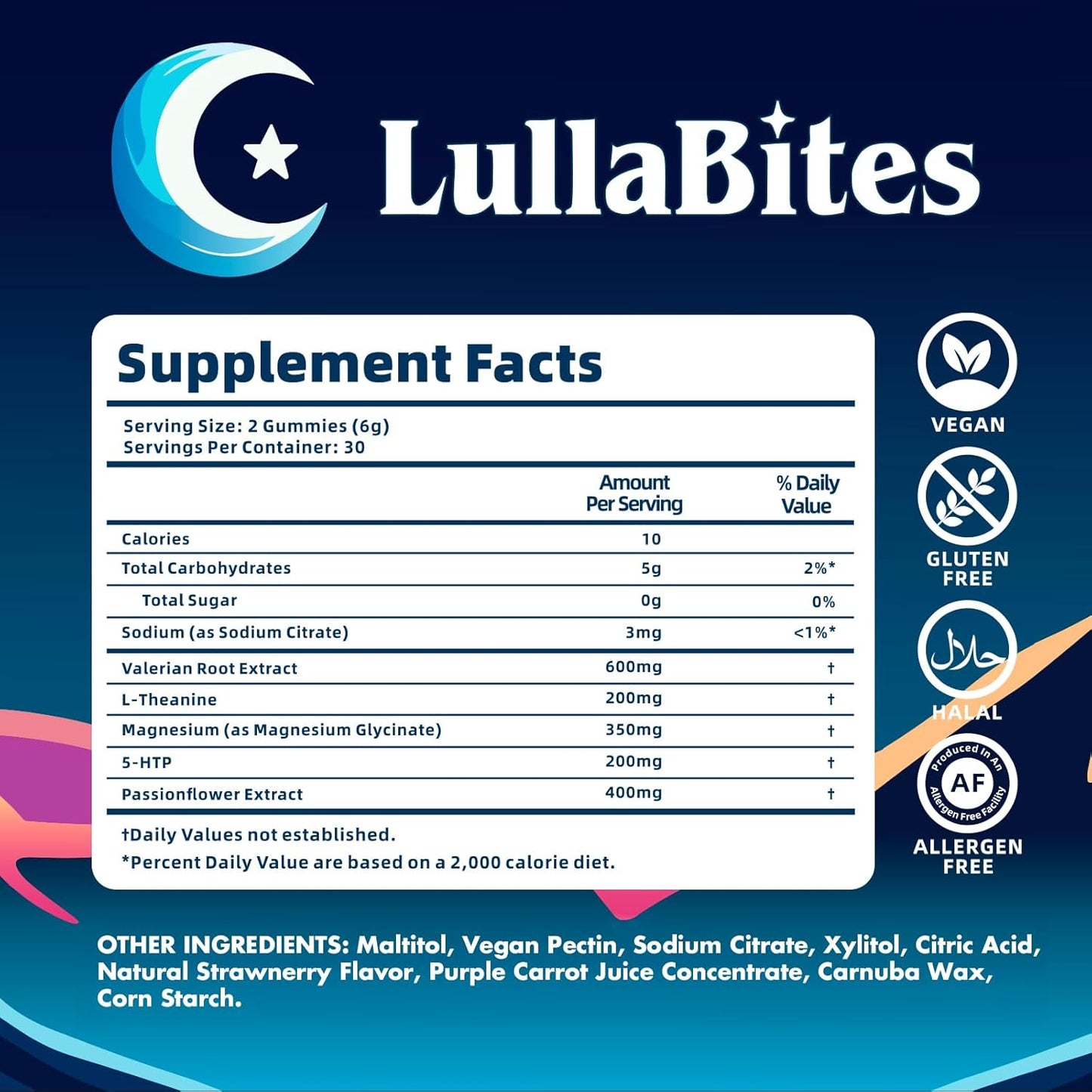 LullaBites Melatonin-Free Sleep Gummies