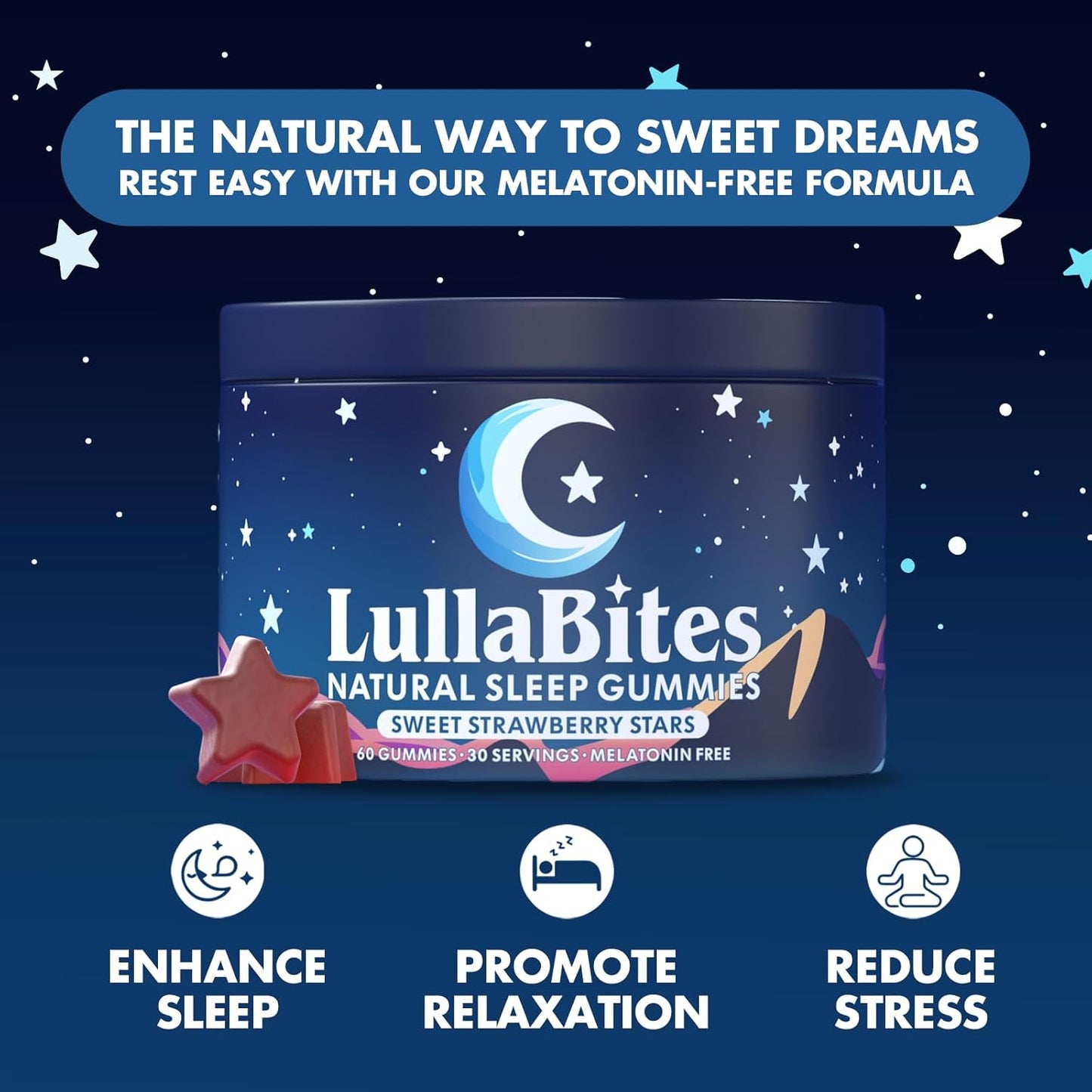 LullaBites Melatonin-Free Sleep Gummies