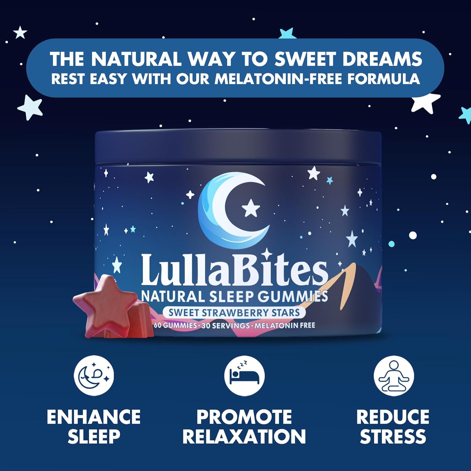 LullaBites Melatonin-Free Sleep Gummies